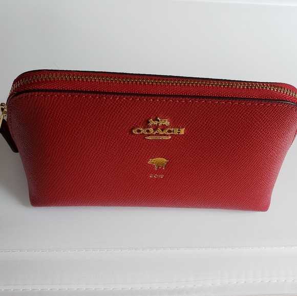 NWT Coach Lunar New Year Of the Pig Makeup Bag - Picture 6 of 8